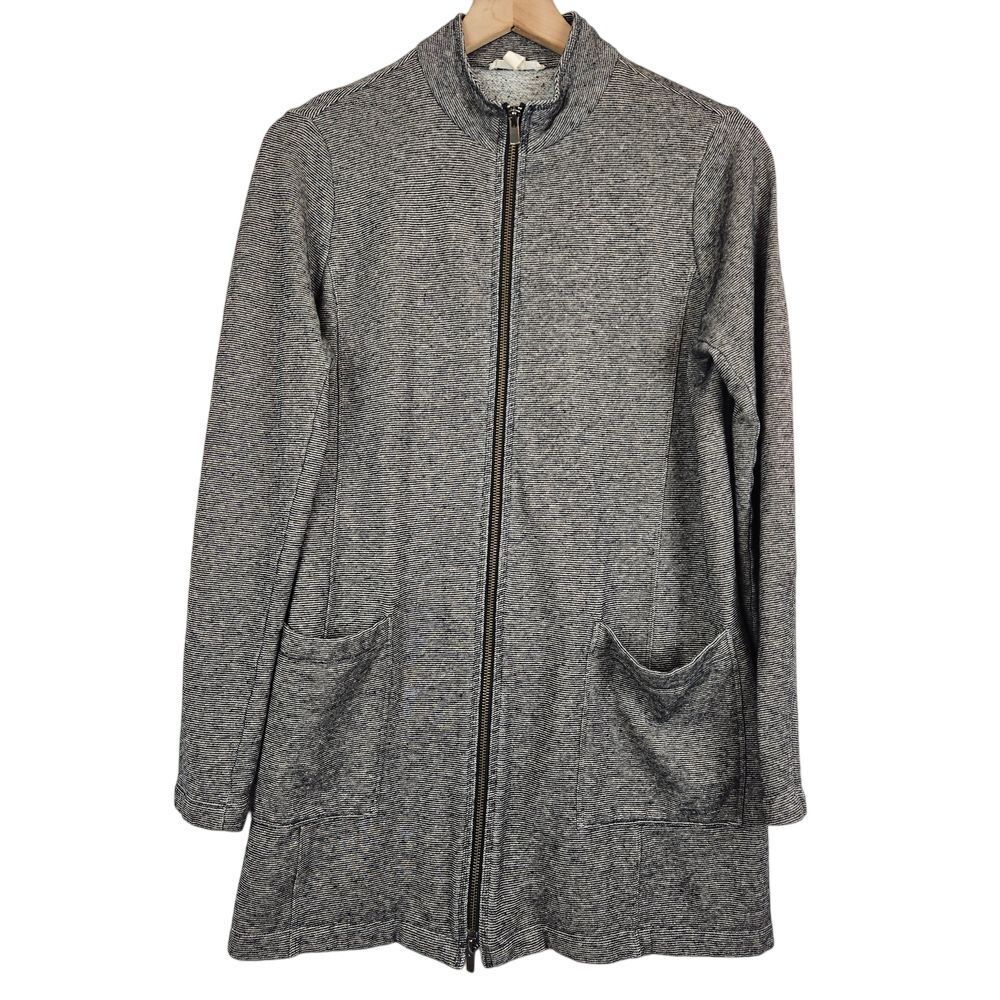 Eileen Fisher Women's Cozy Hemp & Organic Cotton Microstripe Jacket, size S